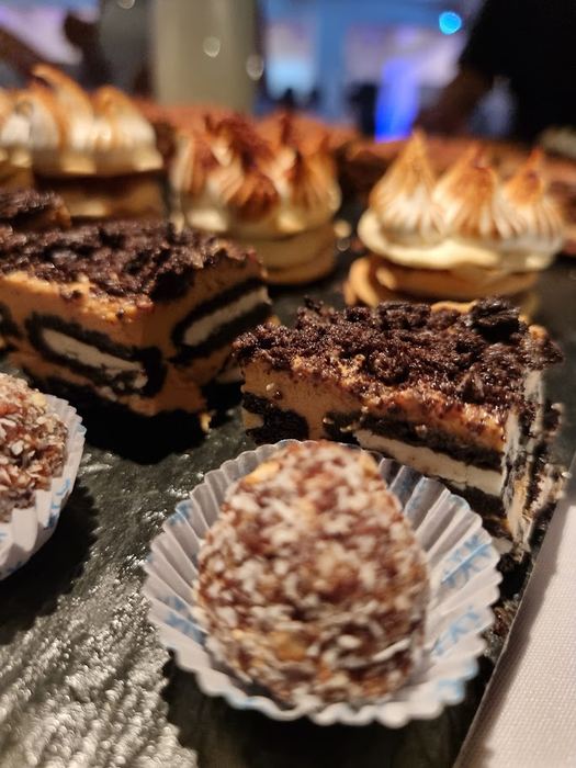 Postres caseros en primer plano